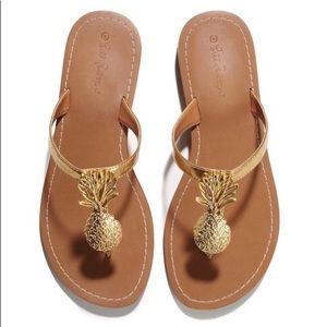 Lilly for Target Sandal Gold Pineapple